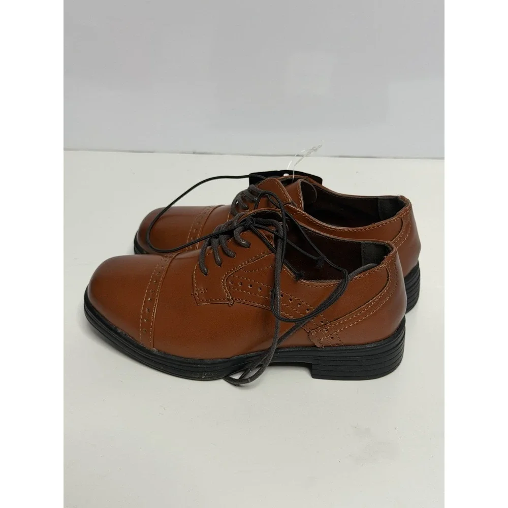 Strafford  Boys Size 11 Brown Lace Up Dress Shoes New in Box